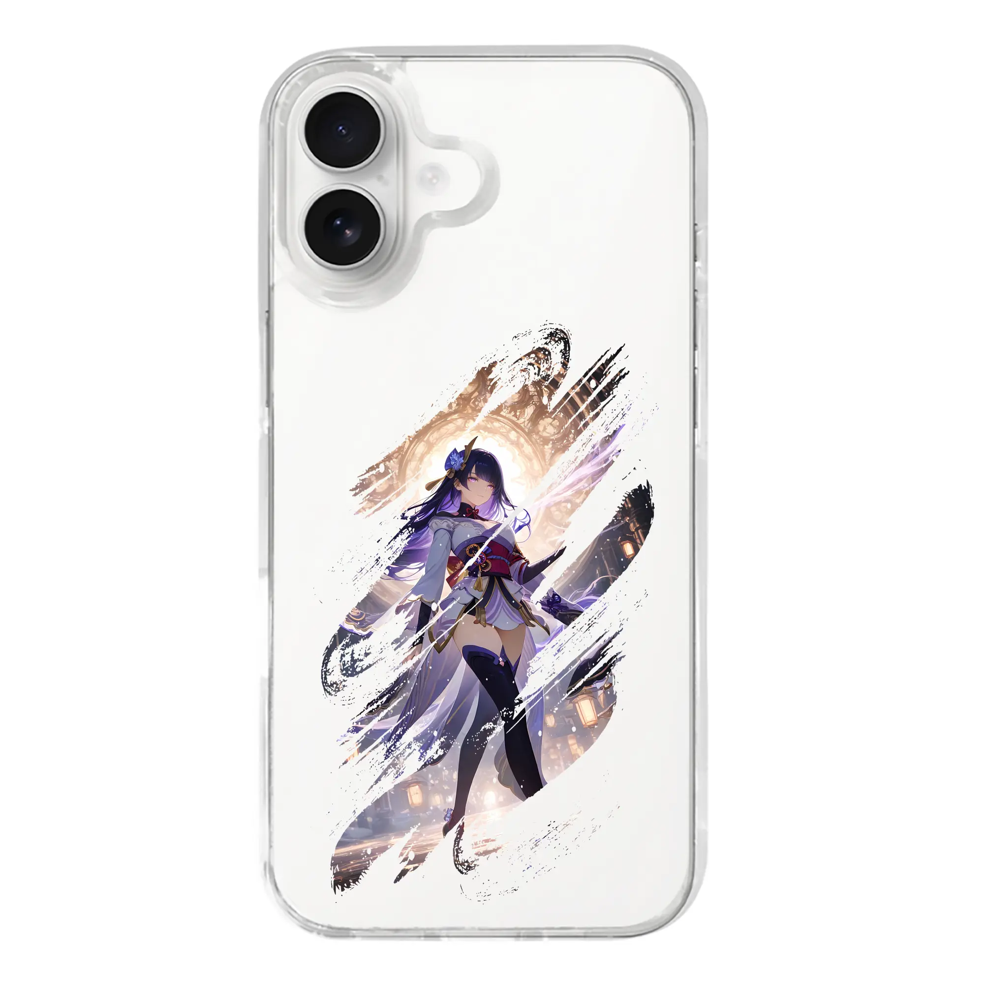 原 神 グッズ 雷電将軍 - iPhone 17シリーズ 透明スマホケース – 薄型・耐衝撃・精密フィット保護カバー